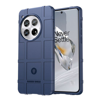 OnePlus 12 Hoesje - Mobydefend Rugged Shield TPU Backcover - Blauw
