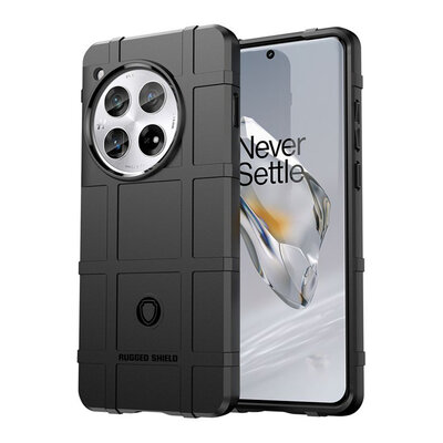 OnePlus 12 Hoesje - Mobydefend Rugged Shield TPU Backcover - Zwart
