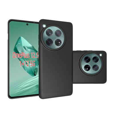 OnePlus 12 Hoesje - MobyDefend TPU Backcover - Mat Zwart