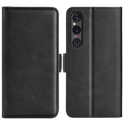 Sony Xperia 1 VI Hoesje - MobyDefend Luxe Wallet Book Case (Sluiting Zijkant) - Zwart
