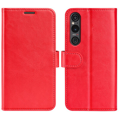 Sony Xperia 1 VI Hoesje - MobyDefend Wallet Book Case (Sluiting Achterkant) - Rood