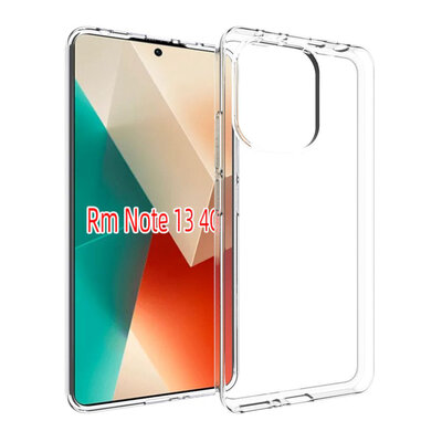 Xiaomi Redmi Note 13 4G Hoesje - MobyDefend Transparante TPU Backcover - Volledig Doorzichtig