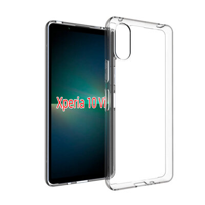 Sony Xperia 10 VI Hoesje - MobyDefend Transparante TPU Backcover - Volledig Doorzichtig