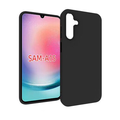 Samsung Galaxy A15 Hoesje - MobyDefend TPU Backcover - Mat Zwart