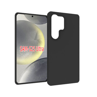 Samsung Galaxy S25 Ultra Hoesje - MobyDefend TPU Backcover - Mat Zwart