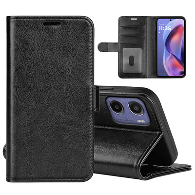 Motorola Moto E15 / G05 Hoesje - MobyDefend Wallet Book Case (Sluiting Achterkant) - Zwart