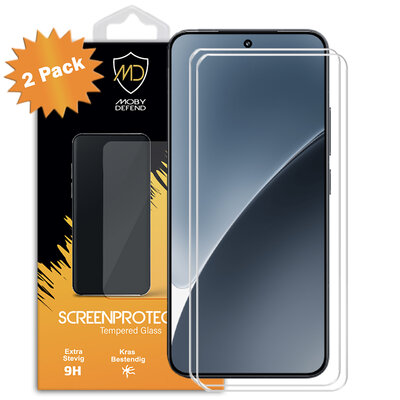 2-Pack Xiaomi 15 Screenprotectors - MobyDefend Case-Friendly Screensavers - Gehard Glas