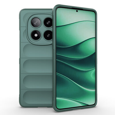 Xiaomi Redmi Note 14 Pro 5G Hoesje - MobyDefend TPU Gripcase - Groen