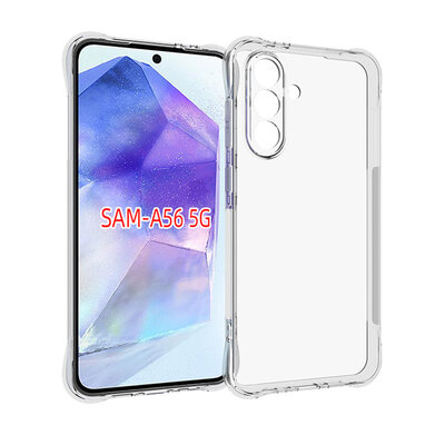 Samsung Galaxy A36 / Galaxy A56 Hoesje - MobyDefend Transparante Shockproof TPU Backcover - Verstevigde Hoeken - Volledig Doorzichtig
