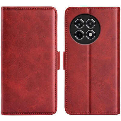 OnePlus 13R Hoesje - MobyDefend Luxe Wallet Book Case (Sluiting Zijkant) - Rood