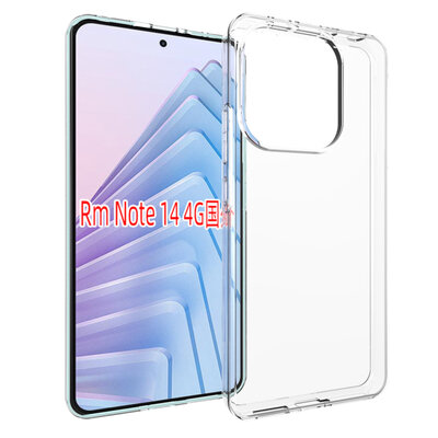 Xiaomi Redmi Note 14 4G Hoesje - MobyDefend Transparante TPU Backcover - Volledig Doorzichtig