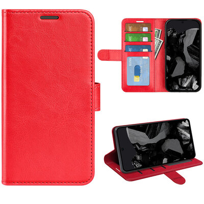 Google Pixel 9 Pro XL Hoesje - MobyDefend Wallet Book Case (Sluiting Achterkant) - Rood
