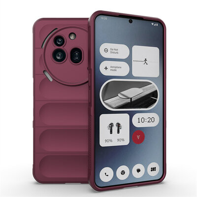 Nothing Phone (3a) Pro Hoesje - MobyDefend TPU Gripcase - Paars