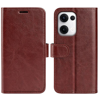 Oppo Reno13 Pro Hoesje - MobyDefend Wallet Book Case (Sluiting Achterkant) - Bruin