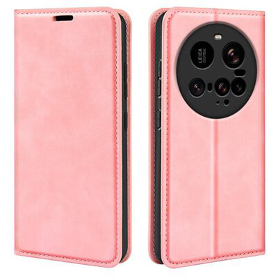 Xiaomi 15 Ultra Hoesje - MobyDefend Luxe Wallet Bookcase (Magnetische Sluiting) - Roze