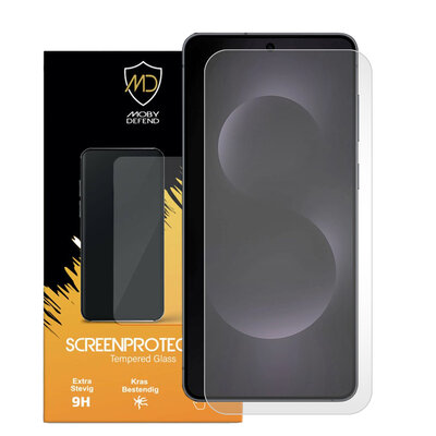 Samsung Galaxy S25 Edge Screenprotector - MobyDefend Case-Friendly Screensaver - Gehard Glas
