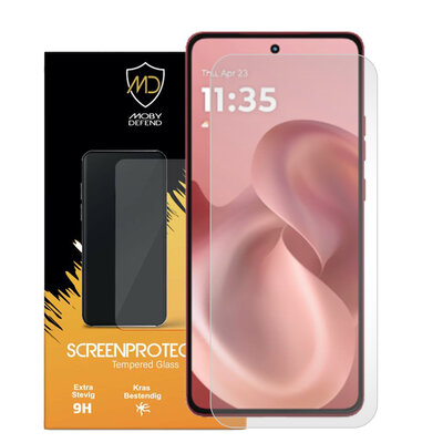 Motorola Moto G86 Screenprotector - MobyDefend Case-Friendly Screensaver - Gehard Glas