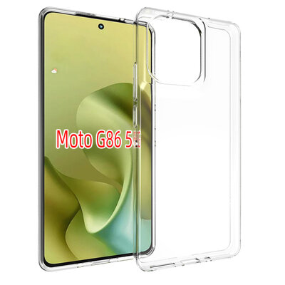 Motorola Moto G86 Hoesje - MobyDefend Transparante TPU Backcover - Volledig Doorzichtig