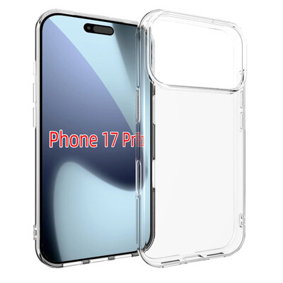iPhone 17 Pro Hoesje - MobyDefend Transparante TPU Backcover - Volledig Doorzichtig