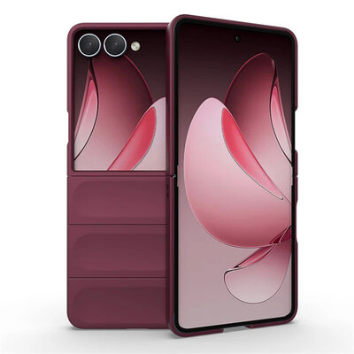 Samsung Galaxy Z Flip 7 Hoesje - MobyDefend TPU Gripcase - Donkerpaars