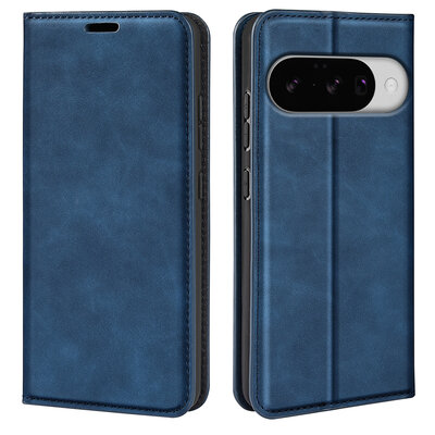 Google Pixel 10 / Google Pixel 10 Pro Hoesje - MobyDefend Luxe Wallet Bookcase (Magnetische Sluiting) - Blauw