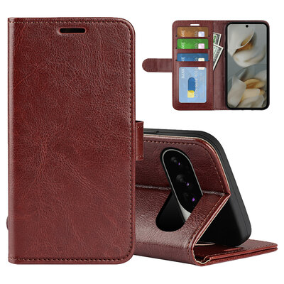 Google Pixel 10 Pro XL Hoesje - MobyDefend Wallet Book Case (Sluiting Achterkant) - Bruin