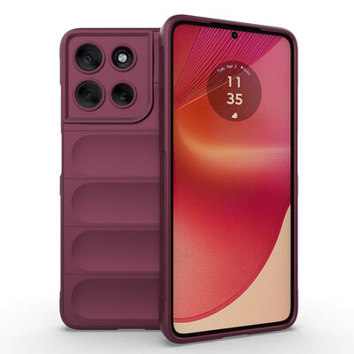 Motorola Moto G56 Hoesje - MobyDefend TPU Gripcase - Donkerpaars