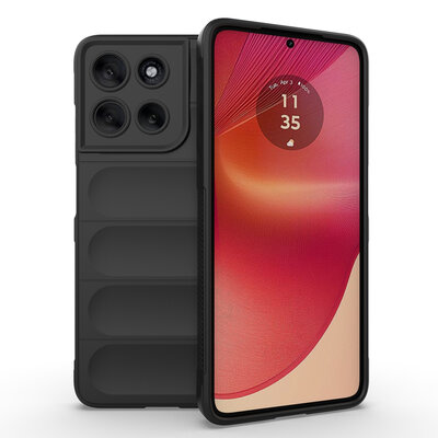 Motorola Moto G56 Hoesje - MobyDefend TPU Gripcase - Zwart