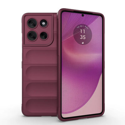 Motorola Moto G86 Hoesje - MobyDefend TPU Gripcase - Donkerpaars