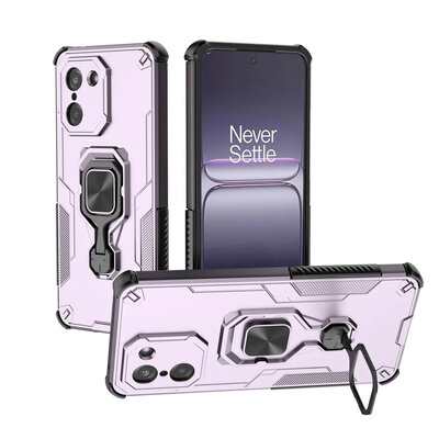 OnePlus Nord CE 5 Hoesje - MobyDefend Dubbelgelaagde Pantsercase Met Standaard - Roze