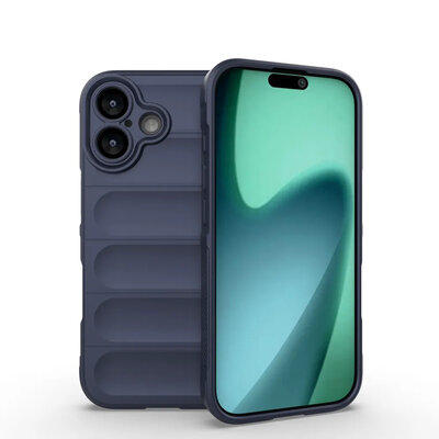 iPhone 17 Hoesje - MobyDefend TPU Gripcase - Blauw