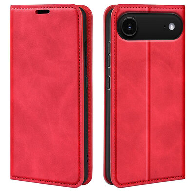 iPhone Air Hoesje - MobyDefend Luxe Wallet Bookcase (Magnetische Sluiting) - Rood