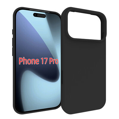 iPhone 17 Pro Hoesje - MobyDefend TPU Backcover - Mat Zwart
