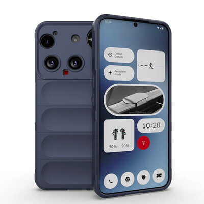 Nothing Phone (3) Hoesje - MobyDefend TPU Gripcase - Blauw