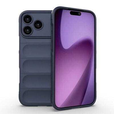 iPhone 17 Pro Max Hoesje - MobyDefend TPU Gripcase - Blauw