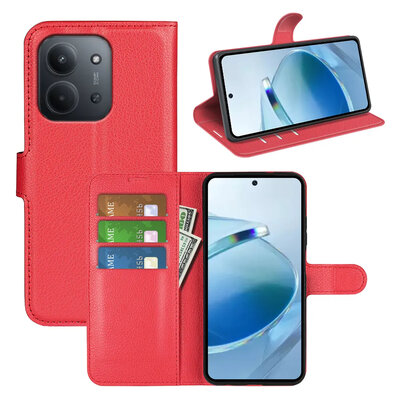 Xiaomi Redmi 15C 5G Hoesje - MobyDefend Kunstleren Wallet Book Case (Sluiting Voorkant) - Rood