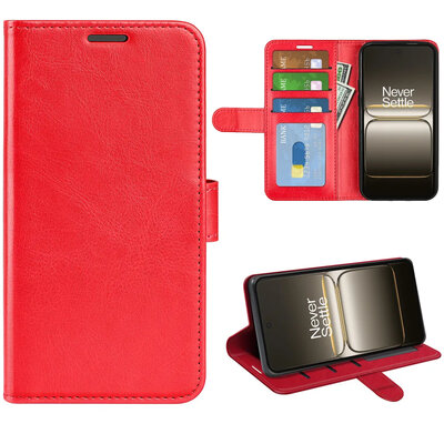 OnePlus Nord CE 5 Hoesje - MobyDefend Wallet Book Case (Sluiting Achterkant) - Rood