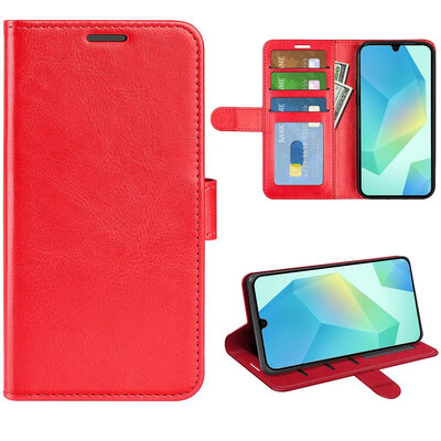 Samsung Galaxy A17 Hoesje - MobyDefend Wallet Book Case (Sluiting Achterkant) - Rood