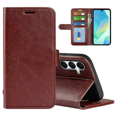 Samsung Galaxy A17 Hoesje - MobyDefend Wallet Book Case (Sluiting Achterkant) - Bruin