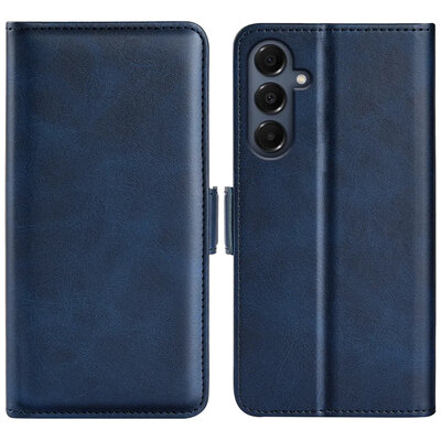 Samsung Galaxy A17 Hoesje - MobyDefend Luxe Wallet Book Case (Sluiting Zijkant) - Blauw