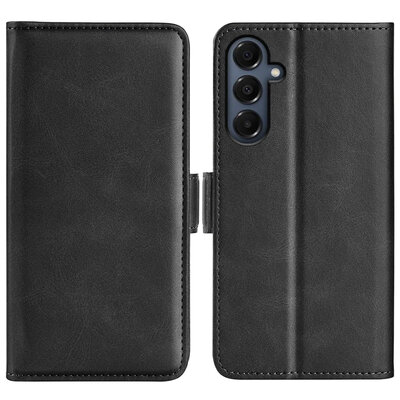 Samsung Galaxy A17 Hoesje - MobyDefend Luxe Wallet Book Case (Sluiting Zijkant) - Zwart