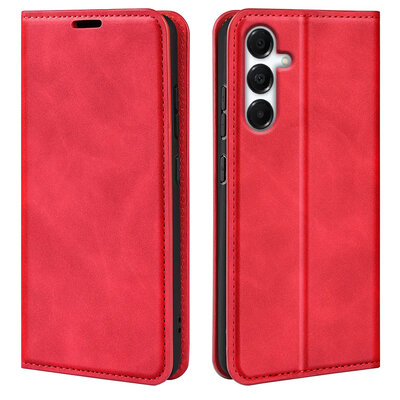 Samsung Galaxy A17 Hoesje - MobyDefend Luxe Wallet Bookcase (Magnetische Sluiting) - Rood