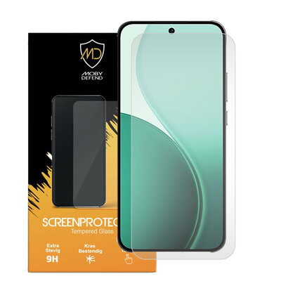 Oppo Reno14 Screenprotector - MobyDefend Case-Friendly Screensaver - Gehard Glas