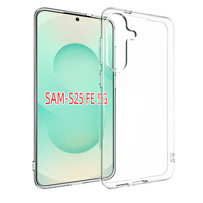 Samsung Galaxy S25 FE Hoesje - MobyDefend Transparante TPU Backcover - Volledig Doorzichtig