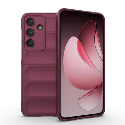 Samsung Galaxy S25 FE Hoesje - MobyDefend TPU Gripcase - Donkerpaars