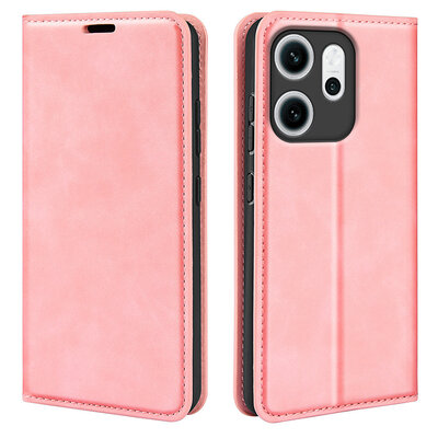Oppo Reno14 F / Oppo Reno14 FS Hoesje - MobyDefend Luxe Wallet Bookcase (Magnetische Sluiting) - Roze