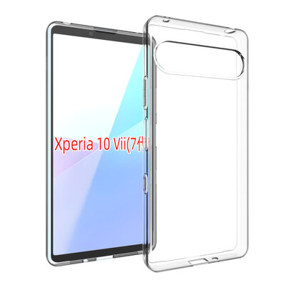 Sony Xperia 10 VII Hoesje - MobyDefend Transparante TPU Backcover - Volledig Doorzichtig