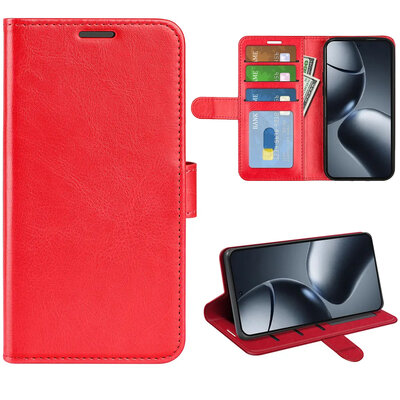 Xiaomi 15T Hoesje - MobyDefend Wallet Book Case (Sluiting Achterkant) - Rood