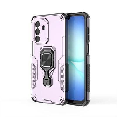 Samsung Galaxy A17 Hoesje - MobyDefend Dubbelgelaagde Pantsercase Met Standaard - Roze