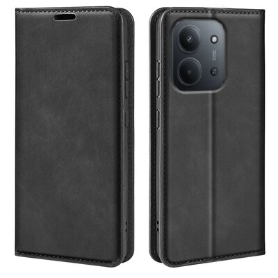 Xiaomi Redmi 15C 4G Hoesje - MobyDefend Luxe Wallet Bookcase (Magnetische Sluiting) - Zwart